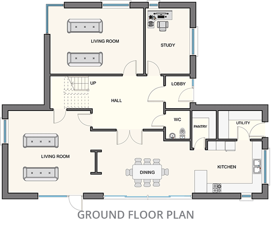 House Type D - Ground Floor Plan